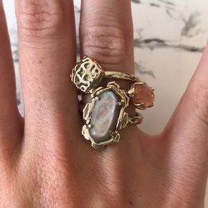 Kendra Scott 3 Ring Set